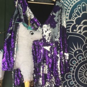 🎄cleanout -final- Sequin Romper!